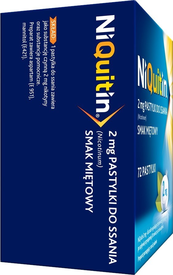 Niquitin 2 mg 72 pastylek do ssania