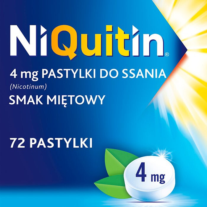 Niquitin 4 mg 72 pastylek do ssania