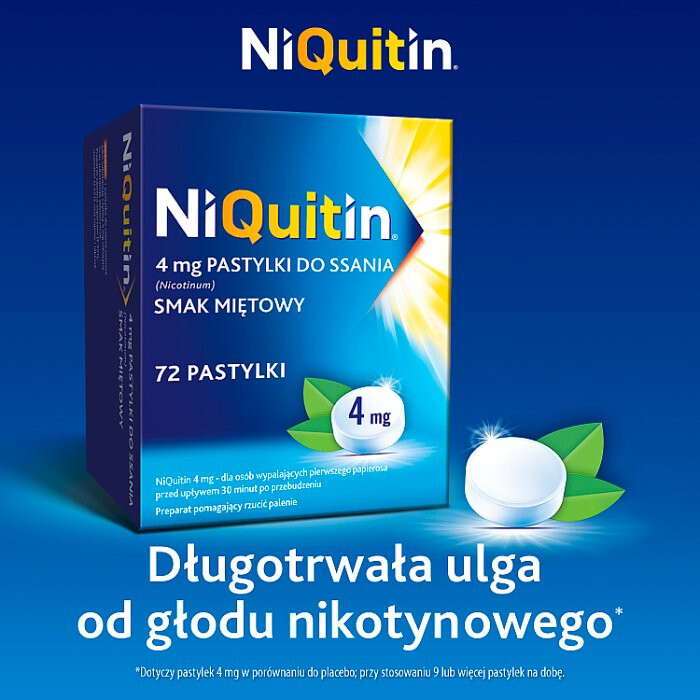 Niquitin 4 mg 72 pastylek do ssania