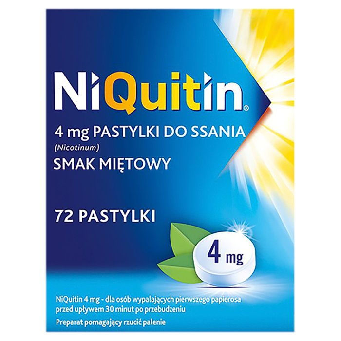 Niquitin 4 mg 72 pastylek do ssania