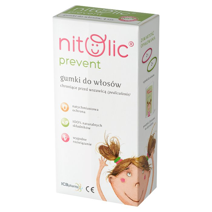 Nitolic Prevent gumki do włosów 4 szt.