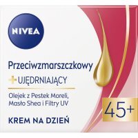 Nivea 45+ krem na dzień przeciwzmarszczkowy ujędrniający SPF15, 50ml