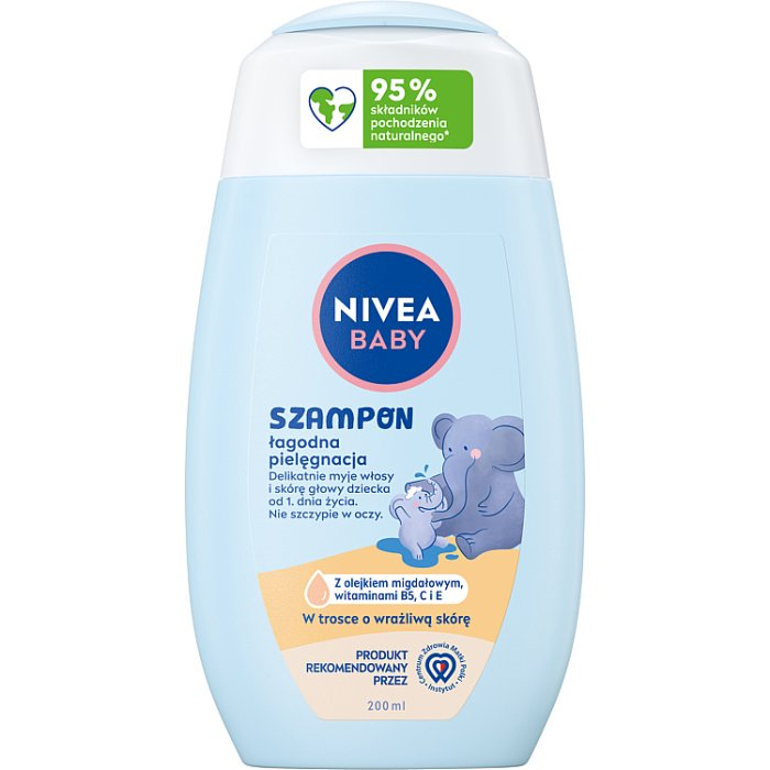 Nivea Baby delikatny szampon łagodzący dla dzieci, 200 ml