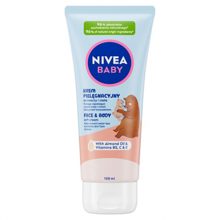 Nivea Baby krem pielęgnacyjny do twarzy i ciała, 100 ml