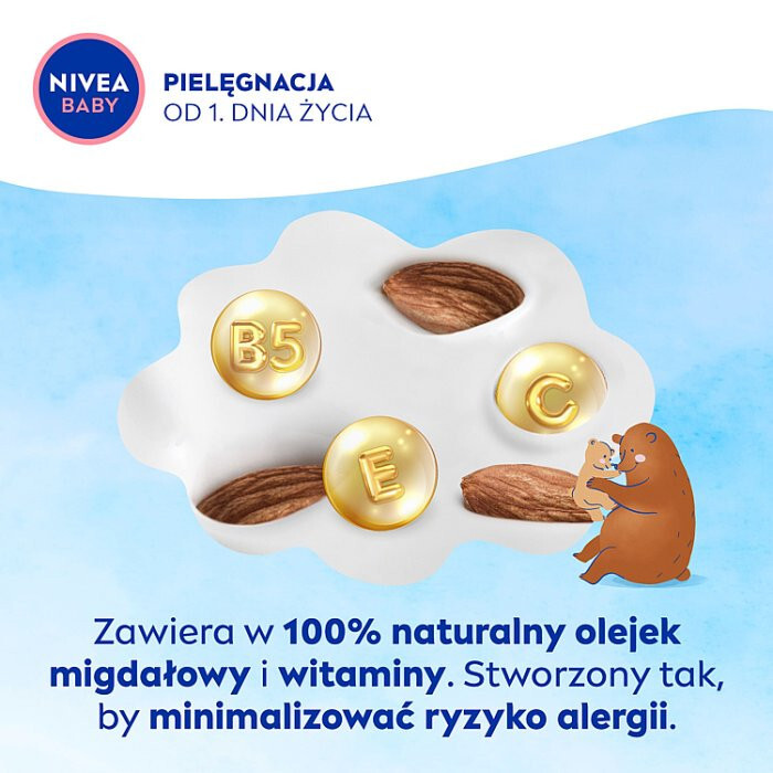 Nivea Baby krem pielęgnacyjny do twarzy i ciała dla niemowląt, 200 ml