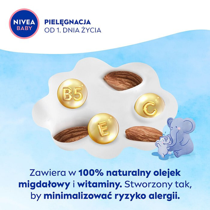 Nivea Baby płyn do mycia Łagodna kąpiel od 1. dnia życia, 450 ml