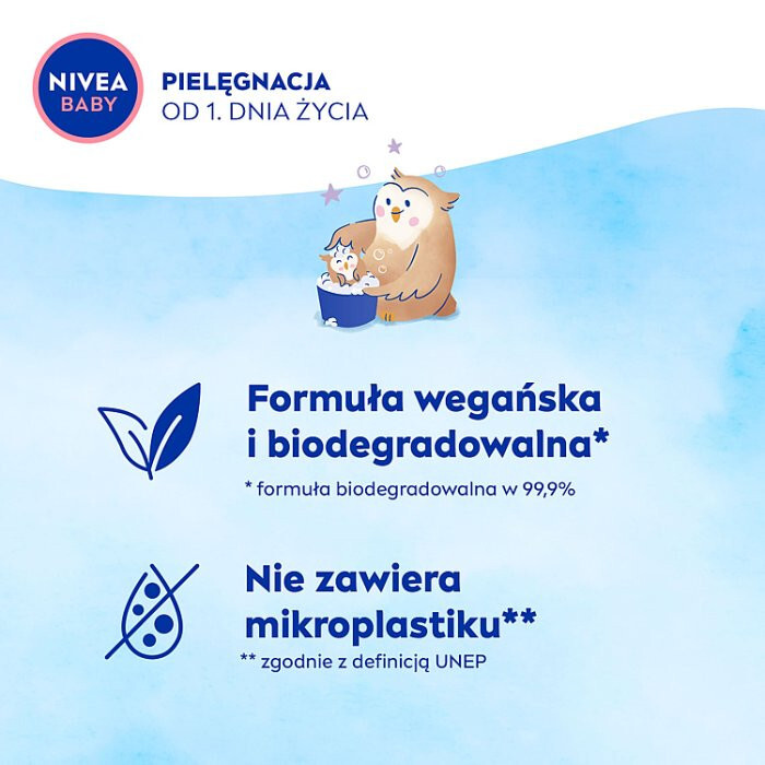 Nivea Baby żel 2w1 do mycia ciała i włosów na dobranoc od 1. dnia, 200 ml