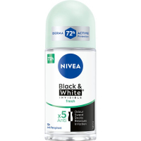 Nivea Black & White Invisible fresh dezodorant w kulce dla kobiet, 50 ml
