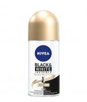 Nivea Black & White Invisible Silky Smooth antyperspirant roll-on, 50 ml