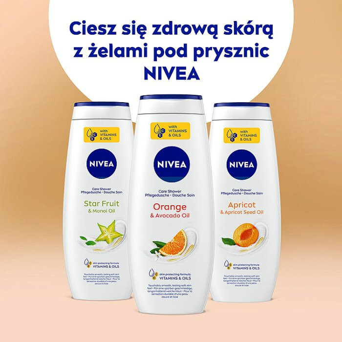 Nivea Care & Orange żel pod prysznic, 500 ml