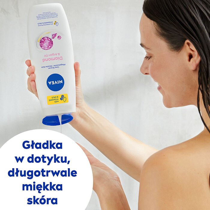 Nivea Diamond & Argan Oil żel pod prysznic, 500 ml