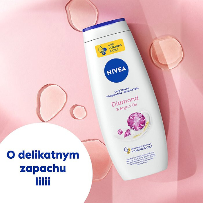 Nivea Diamond & Argan Oil żel pod prysznic, 500 ml