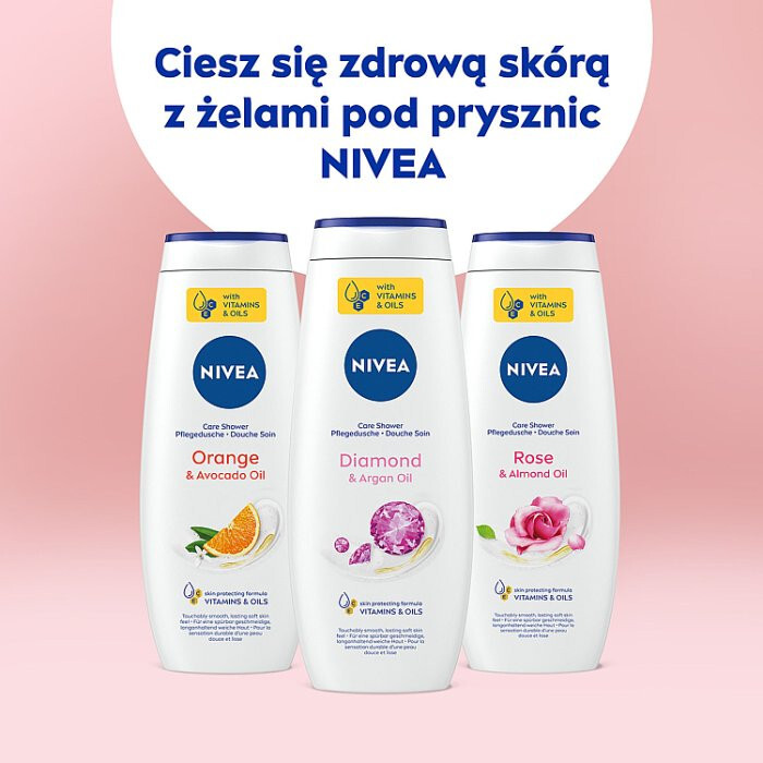 Nivea Diamond & Argan Oil żel pod prysznic, 500 ml