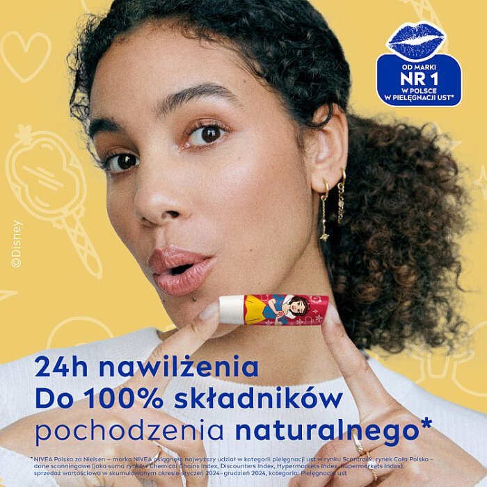 Nivea Disney Princess Pielęgnująca pomadka do ust Candy Apple Dream, 4,8 g