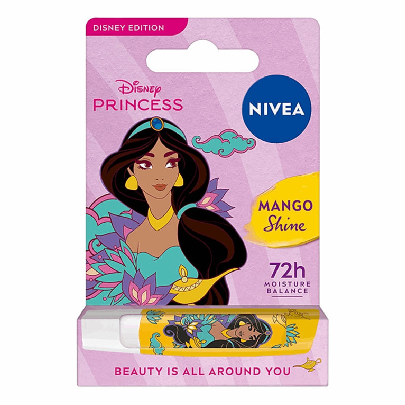 Nivea Disney Princess Pielęgnująca pomadka do ust Mango Shine, 4,8 g