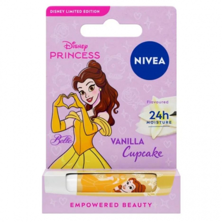 Nivea Disney Princess Pielęgnująca pomadka do ust Vanilla Cupcake, 4,8 g