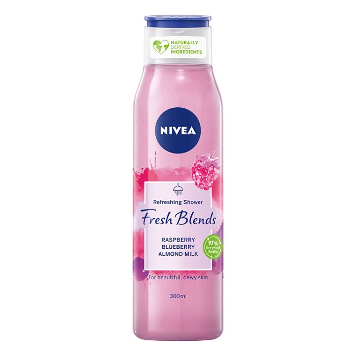 Nivea Fresh Blends żel pod prysznic malina i borówka, 300 ml