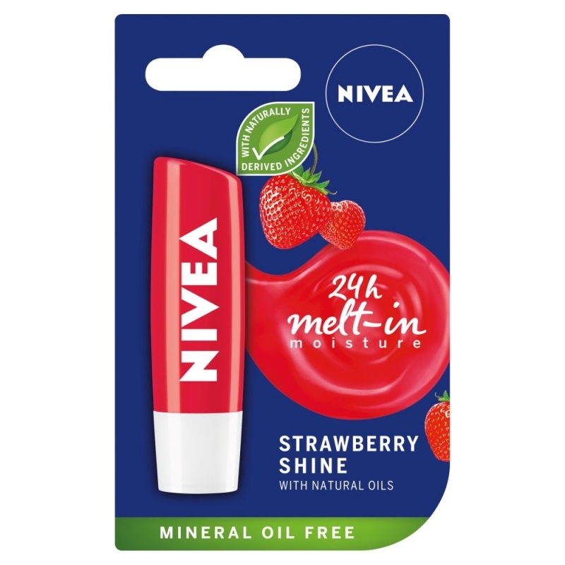 Nivea Fruity Shine pomadka ochronna truskawka, 4,8 g