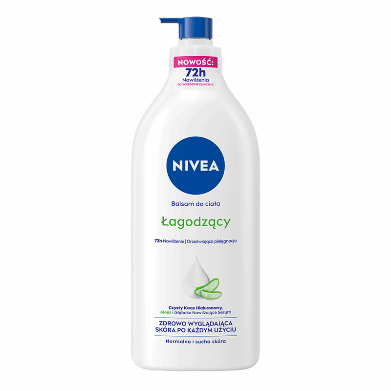 Nivea Łagodzący balsam do ciała z aloesem, 625 ml