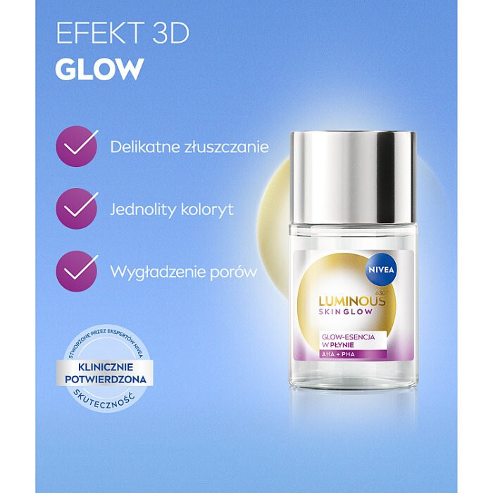 Nivea Luminous 630 Skin Glow esencja w płynie, 100 ml