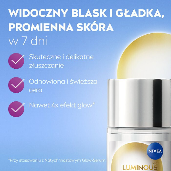 Nivea Luminous 630 Skin Glow esencja w płynie, 100 ml