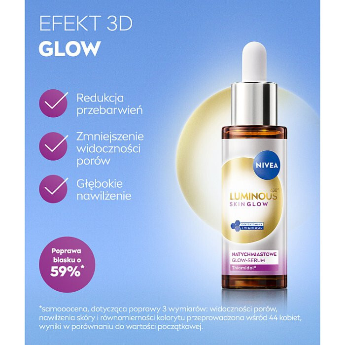 Nivea Luminous 630 Skin Glow serum natychmiastowe, 30 ml