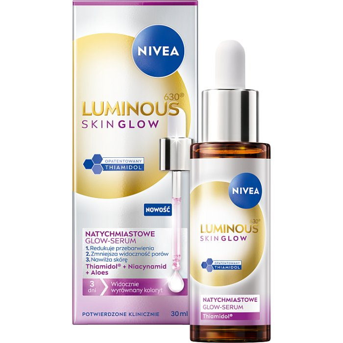 Nivea Luminous 630 Skin Glow serum natychmiastowe, 30 ml