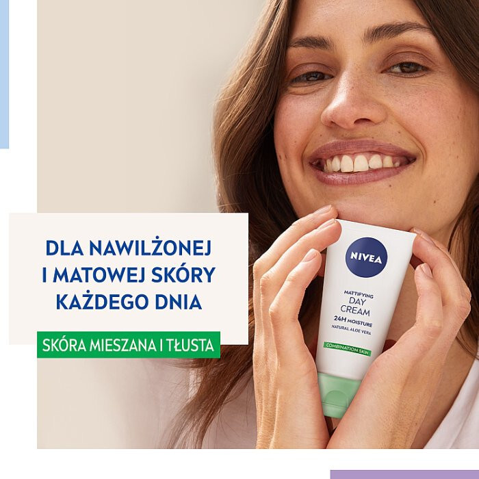 Nivea Matujący Krem na dzień 24H nawilżenia, 50 ml