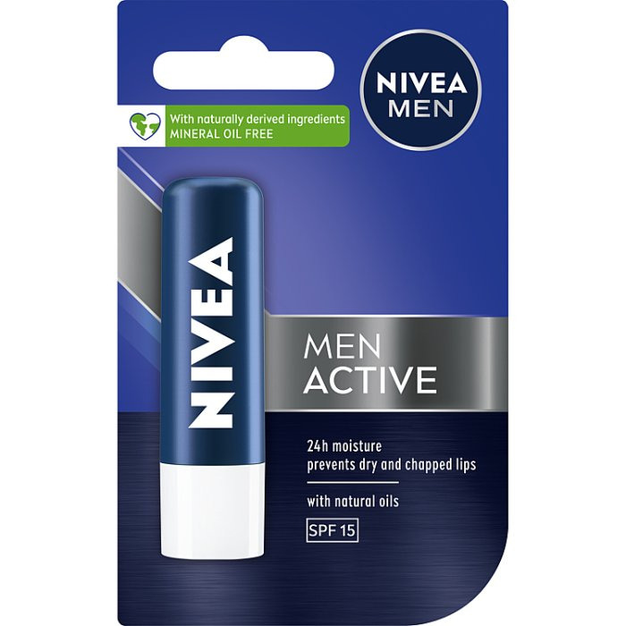 Nivea Men Active pomadka ochronna, SPF15, 5,5 ml