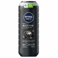 Nivea Men Avtice Clean Żel pod prysznic dla mężczyzn 3w1, 500 ml