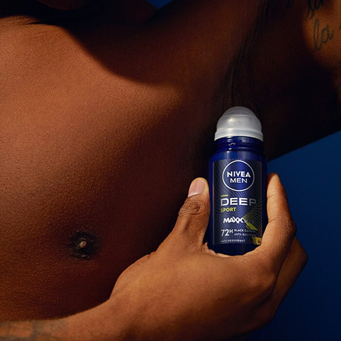 Nivea Men Deep Sport roll-on antyperspirant dla mężczyzn w kulce, 50 ml