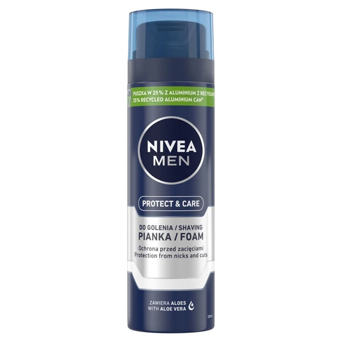 Nivea Men Protect&Care pianka do golenia dla mężczyzn, 200 ml