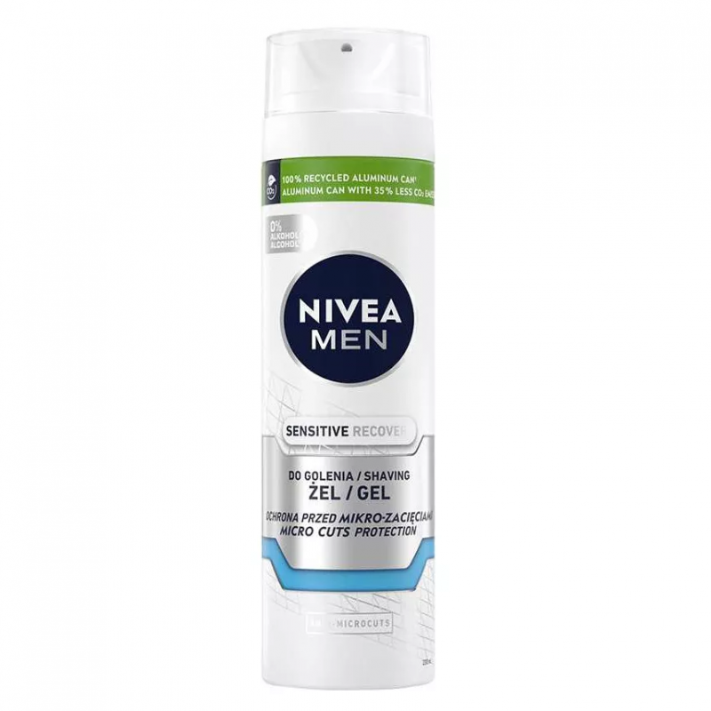 Nivea Men Sensitive Recovery Regenerujący żel do golenia, 200 ml