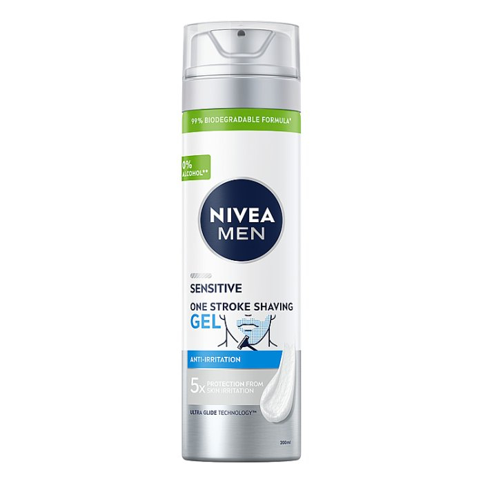 Nivea Men Sensitive żel do golenia 3-dniowego zarostu, 200 ml