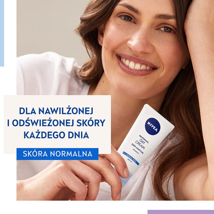 Nivea Odświeżający Krem na dzień 24H nawilżenia SPF 15, 50 ml