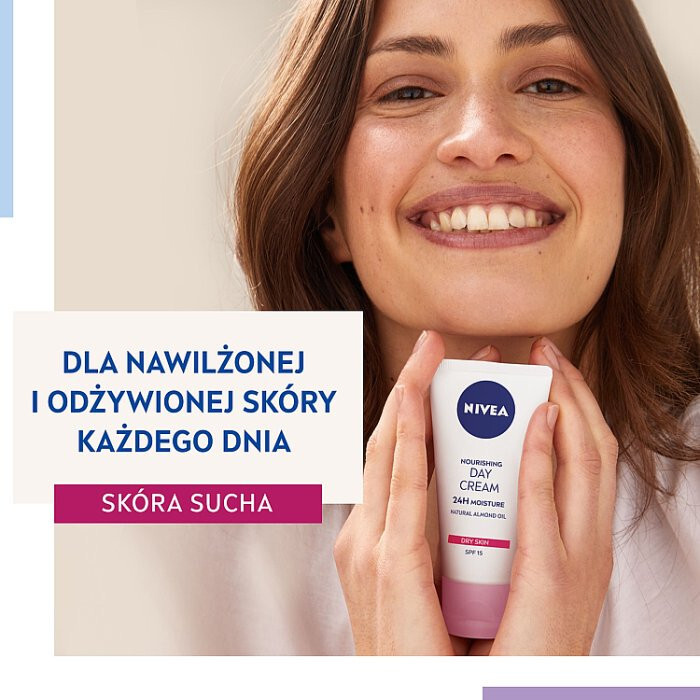 Nivea Odżywczy Krem na dzień 24H nawilżenia SPF 15, 50 ml
