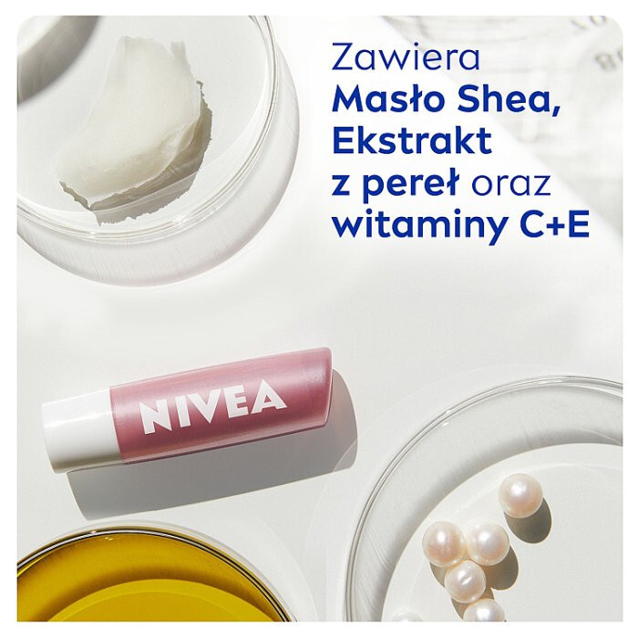 Nivea Pearly Shine pomadka ochronna, 5,5 ml
