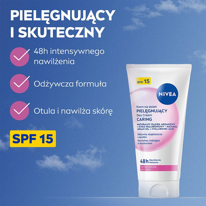 Nivea Pielęgnujący krem na dzień SPF 15, 50 ml