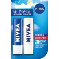 Nivea Pomadka duop. Orig. + Med Repair, 4,8 g