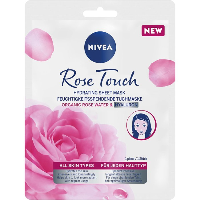 NIVEA ROSE TOUCH Intensywnie nawilżająca maska w płachcie 1 szt.