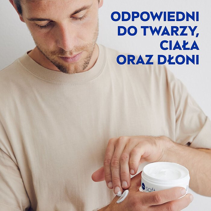 Nivea Soft krem intensywnie nawilżający do twarzy, ciała i dłoni, 50 ml