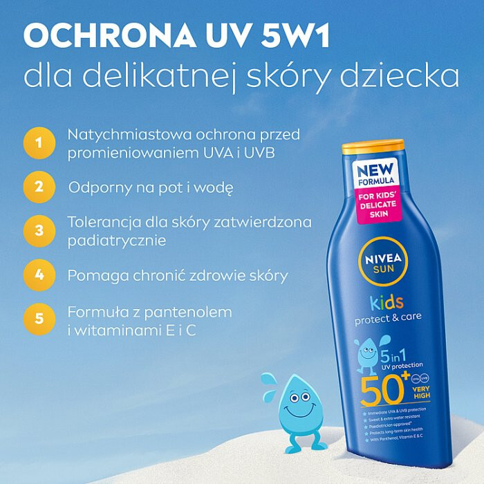 Nivea Sun Kids Protect & Care Balsam do opalania dla dzieci SPF 50+, 200ml