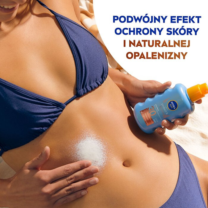 Nivea Sun Protect & Bronze balsam do opalania w sprayu aktywujący naturalną opaleniznę SPF 30, 200 ml
