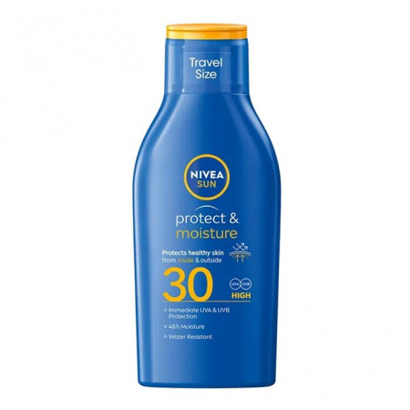Nivea Sun Protect & Moisture Nawilżający balsam do opalania SPF 30, 100 ml