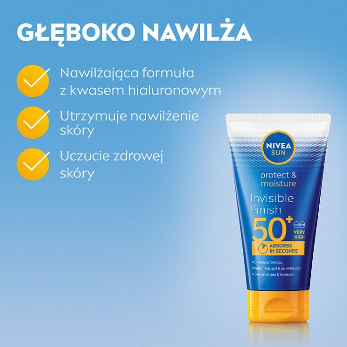 Nivea Sun Protect & Moisture Nawilżający balsam do opalania SPF 50+, 150 ml