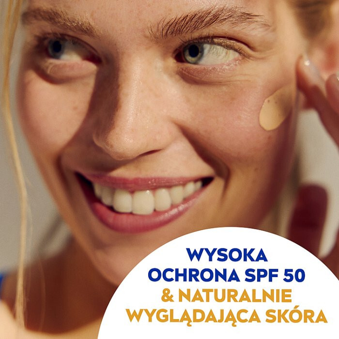 Nivea Sun Shine Control Light Tinted krem matujący do twarzy SPF 50, 50 ml