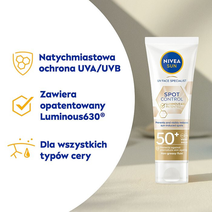 Nivea Sun UV Face krem przeciw przebarwieniom SPF50+, 40 ml