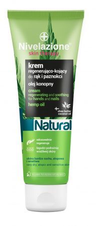 NIVELAZIONE SKIN TERAPY NATURAL Regenerująco-kojący krem do rąk i paznokci z olejkiem konopnym 100 ml