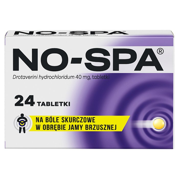 No-Spa 40 mg tabletki na skurczowe bóle brzucha, 24 szt.