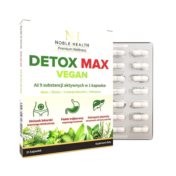 Noble Health Detox Max Vegan 21 kapsułek
